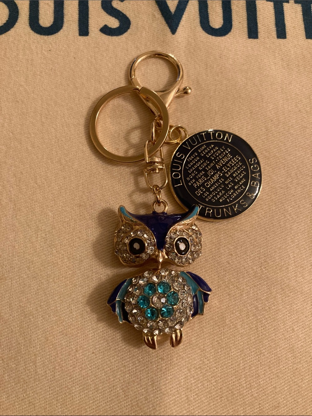 Louis Vuitton Upcycled Owl 🦉 Charm Purse Charm/Keychain NWOT